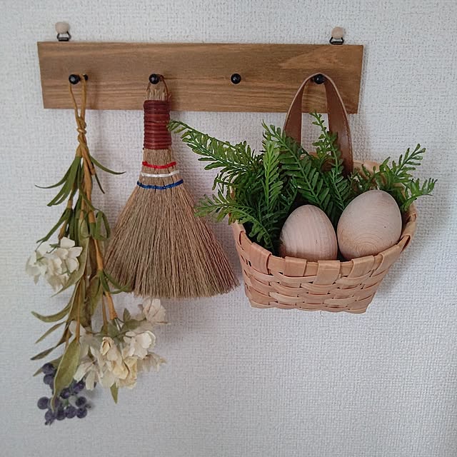 Bathroom,春の模様替え,一人暮らし,Daiso,decoration,seria,ほうき,イースター,イースターエッグ,ひとり暮らし,観葉植物,Amazon,ナチュラル,雑貨 megunyの部屋