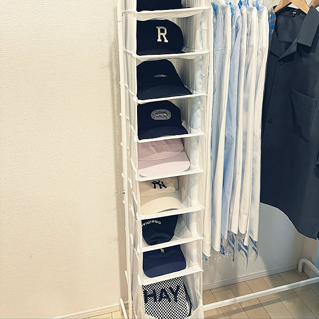 My Shelf,スクッブ,skubb,MULIG,IKEA,ムーリッグ,ハンガーレール,キャップ収納,帽子収納,ハンギング収納 mmの部屋