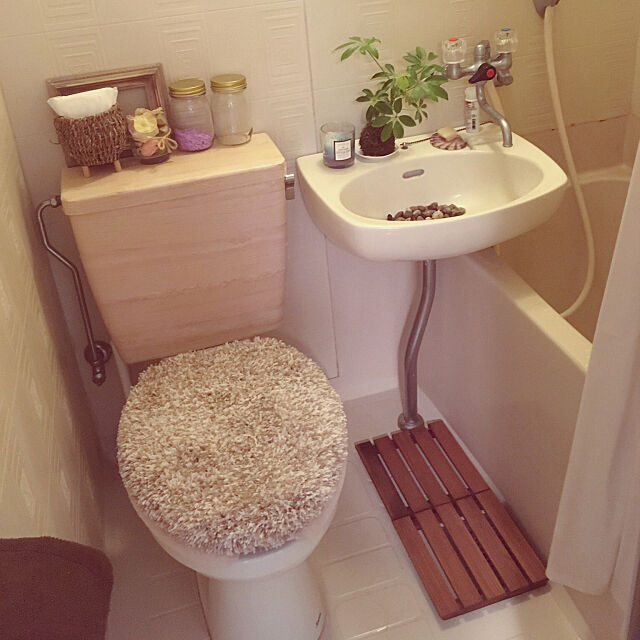 Bathroom,ワンルーム,観葉植物,ユニットバス nakamiの部屋
