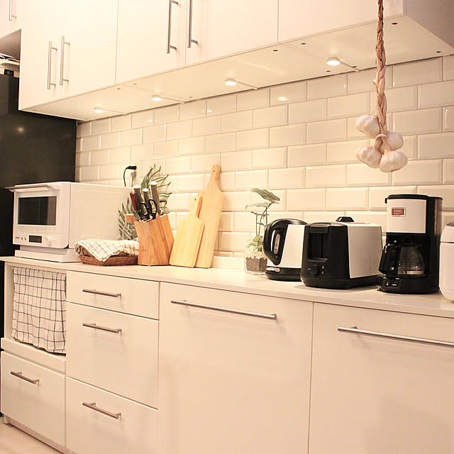 ティファール,METOD,セルフリノベーション,DIY,夜の撮影は難しい。。,キッチン,IKEA,ご覧頂きありがとうございます♡,海外インテリア,おうち快適化計画,海外インテリアに憧れる,ミックスインテリア,ホワイトインテリア,シンプルインテリア,オシャレ家電,建売住宅,ナチュラルインテリア,Kitchen BarbieWattsの部屋