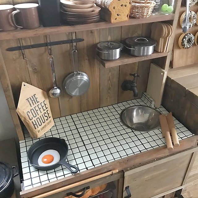 カフェ風インテリア,ブラウンインテリア,ハンドメイド雑貨,インテリア,木が好き,DIY,ナチュラル,ナチュラルインテリア雑貨,おままごとキッチン,おままごとキッチンDIY,セリアリメイク,My Shelf moonriver935の部屋