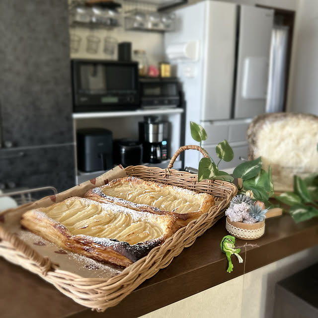 Kitchen,キッチンカウンター,癒し,自分時間,デザート,お菓子作り,ラ・フランス,家族との時間,子どもとの時間,ウキウキ,午後も頑張ろう,時間を大切に,このアングルお気に入り yunyumの部屋