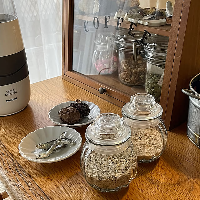 My Shelf,RoomClipショッピング,昼ごはん,nobiko飯,ショーケース,サイレントミルサー,岩谷産業,セリアの保存瓶,保存容器,イベント参加,複数枚投稿 nobikoの部屋