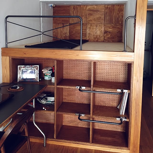 Bedroom,雑貨,ロフト,一人暮らし,ワークスペース,設計,リノベーション,BRIWAX,男前 noahstyleの部屋