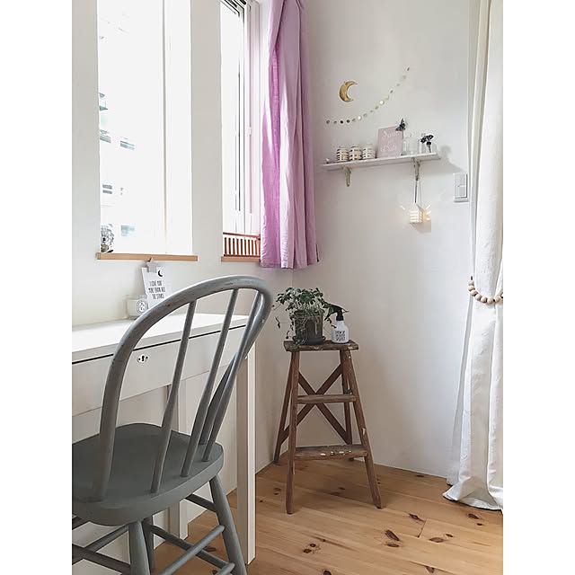 My Desk,パリ風,ケーラー オマジオ,ケーラー,オマジオ,Studio Clip,シュガーバイン,モモナチュラル,アンティークラダー,リネンのカーテン,お気に入り,IKEA,クリスマス,中古住宅 saooo39の部屋