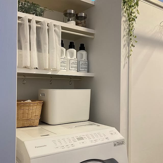 無印良品 収納,洗濯機上収納 sunaの部屋