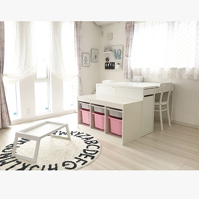 トロファスト,ミッケ,女の子部屋,姉妹部屋,子供部屋,子供部屋&キッズスペース,建売住宅,IKEA,My Desk hii--の部屋