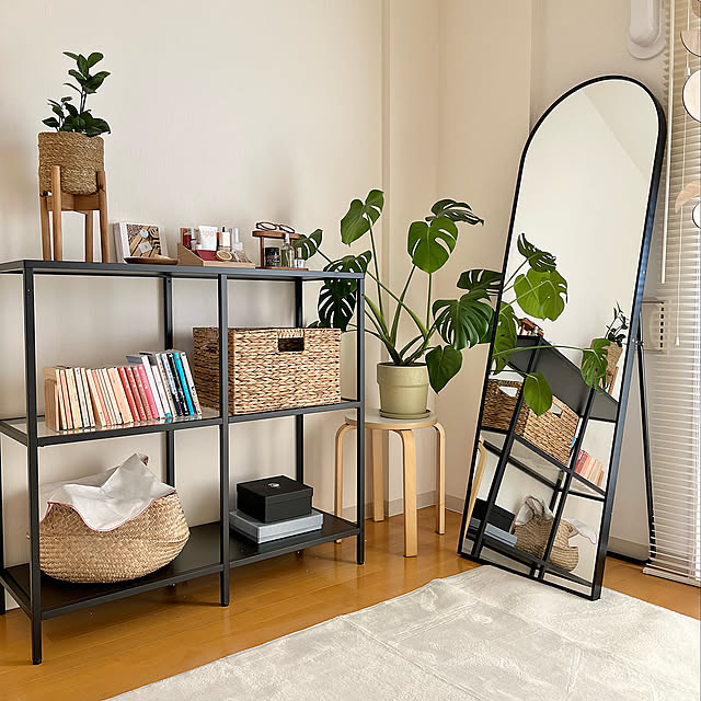 1DK,IKEA,一人暮らし,在宅勤務,雑貨,ナチュラル,見せる収納,観葉植物,収納,ドレッサー,My Shelf maの部屋