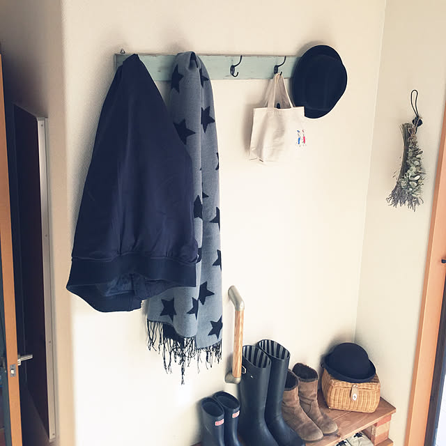 Entrance,コートハンガー,DIY kazuの部屋