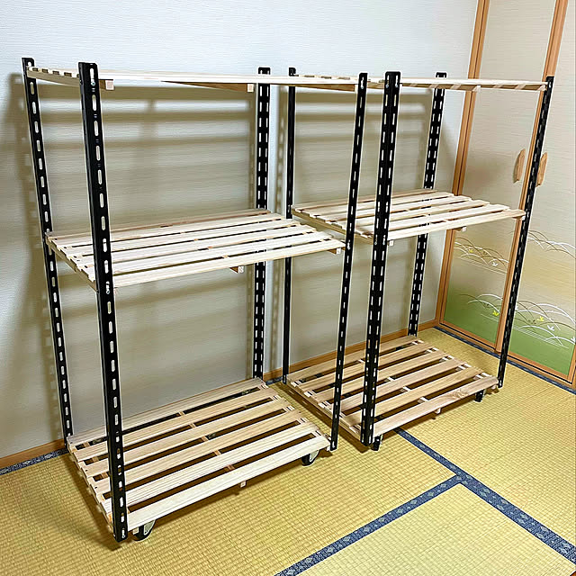 ハンドメイド,DIY,ホームセンター,すのこDIY,ストック収納,屋根裏収納,ワゴン収納,楽天市場,My Shelf elewhiteの部屋