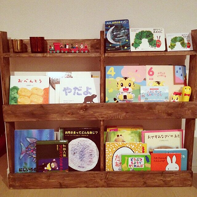 My Shelf,絵本棚,3COINS雑貨,キャンドル,DIY,手作り,子供の本の収納,子供スペース☆,3Coins akarikoの部屋