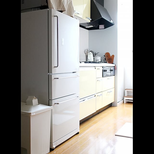 Kitchen,賃貸,一人暮らし,冷蔵庫,無印良品 miyaの部屋