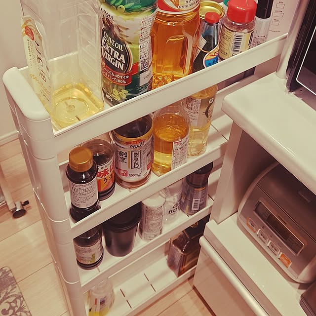 Kitchen,一人暮らし,料理,調味料収納,隙間収納,隙間収納10cm Yunaの部屋