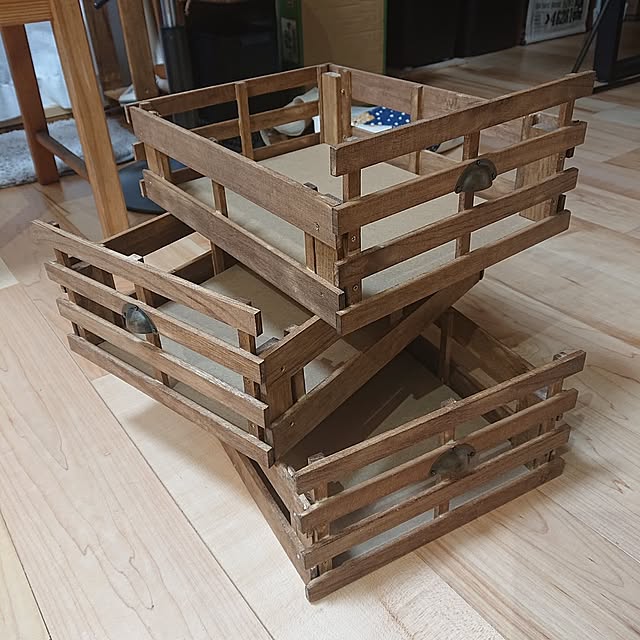 My Shelf,DIY,雑貨,100均,DIY棚,すのこ,すのこDIY,ワトコオイル,ダイニング,ダイソー,すのこボックス,収納ボックスDIY,失敗は成功のもと nanaの部屋