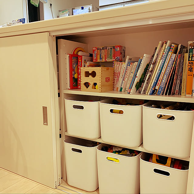 キッチンカウンター,キッチンカウンター下,無印良品 収納,建売住宅,クローゼット収納,Kitchen kashuの部屋