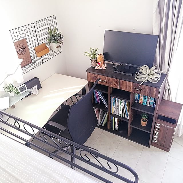 収納,絵本ラック,木製家具,タカシン家具,ディスプレイ棚,男の子の部屋,中学生男子の部屋,本棚,ブルックリンスタイル,モニター投稿,みていただきありがとうございます❤️,Bedroom nyantarouの部屋