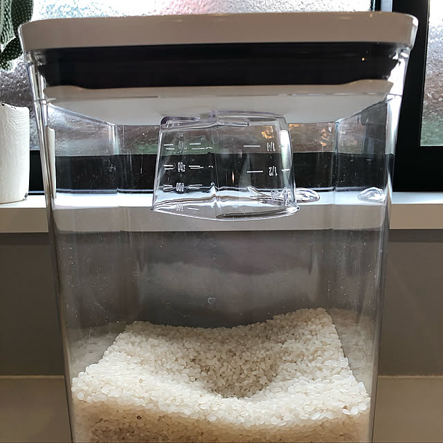 オクソー,OXOポップコンテナ,OXO,お米計量カップ,お米の保存,お米カップ,お米の収納,Kitchen cocoaの部屋