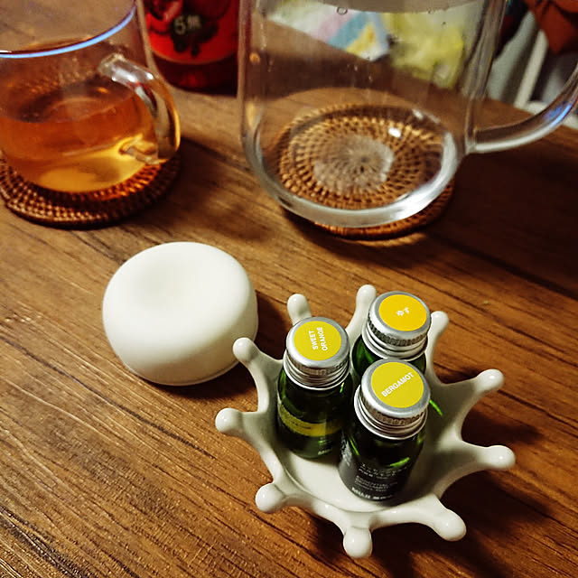 My Desk,1R,7畳,無印良品,アロマストーン,ベルガモット,スウィートオレンジ aoiの部屋