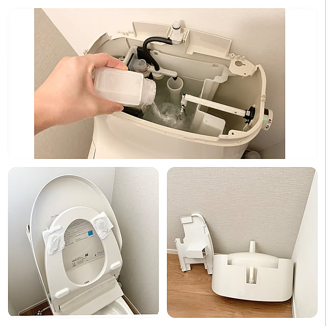 丁寧な暮らしを心がけて,ハイターパック,重曹でつけ置き,トイレタンク内掃除,大掃除,見て頂きありがとうございます⑅︎◡̈︎*,いいね、フォローに感謝です.｡.:*♡,Bathroom nonp--yの部屋
