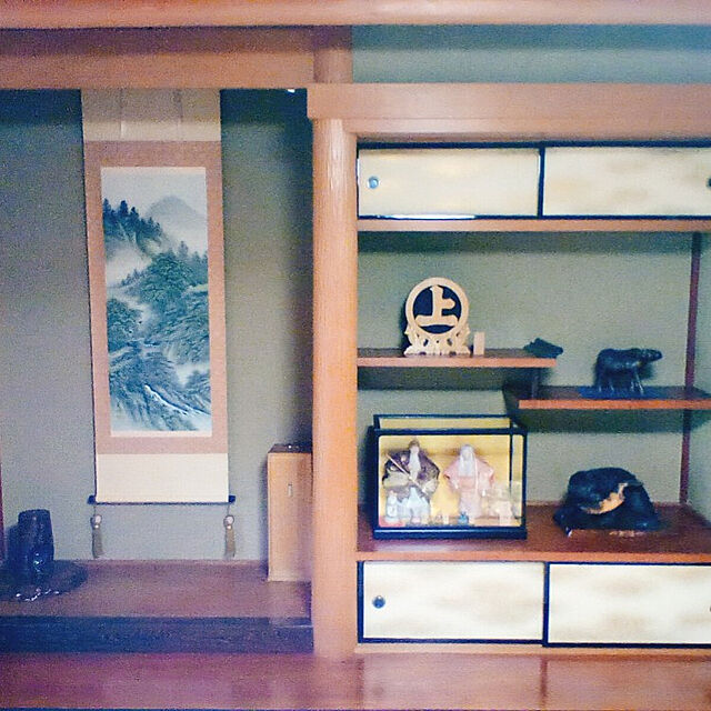Overview,レトロ,掛け軸,木彫りの熊 migaの部屋