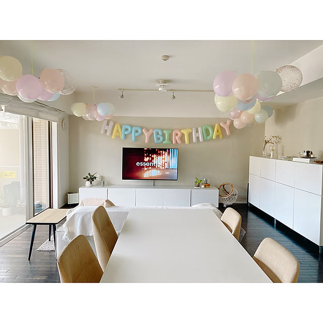 Overview,相変わらずの時差投稿,誕生日は先週でした,風船,ダイソー,Daiso,誕生日,アサコイワヤナギ,バースデーケーキ,バースデーパーティー,子どもと暮らす,カクテル風ジュース biroballonneの部屋