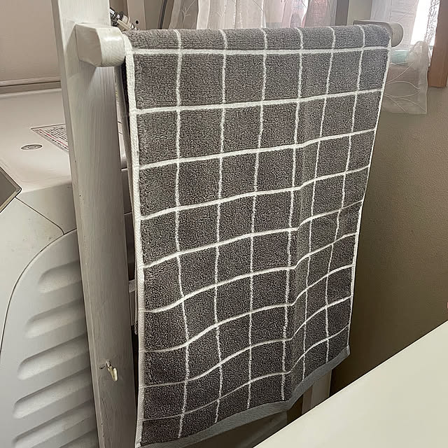 Bathroom,洗面台,グレーと白はよく合う,タオル,Room Clipショッピング,おうちcafe,グレーインテリア taka17cafeの部屋