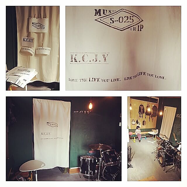 Entrance,ステンシルカーテン,10号帆布,ハンドメイドカーテン,帆布カーテン,DIY初心者,廃ベンチ,廃品利用,子供と暮らす,廃品リメイク,ペグボード,トグルスイッチ,チョークボードペイント,薪ストーブのある暮らし,珪藻土,黒板塗料,低予算DIY,低予算 chiacco0915の部屋