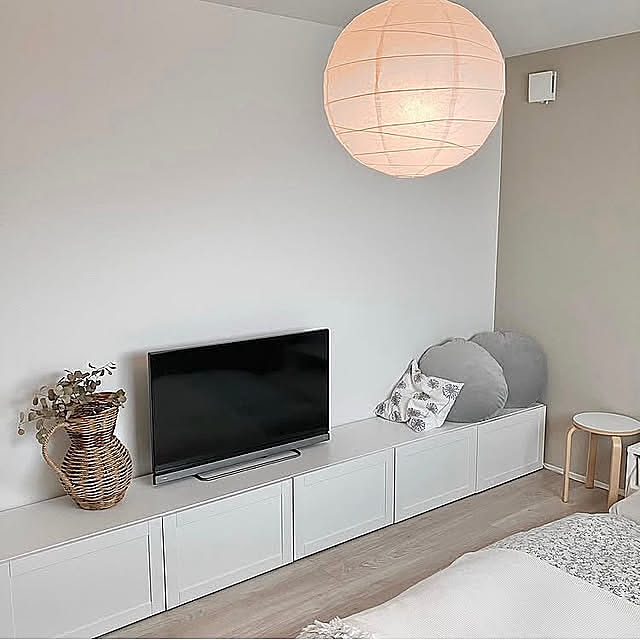 Bedroom,ローベッド,ローボード,ベージュインテリア,テレビボード,ホテルライク,ホワイトインテリア sobokuの部屋