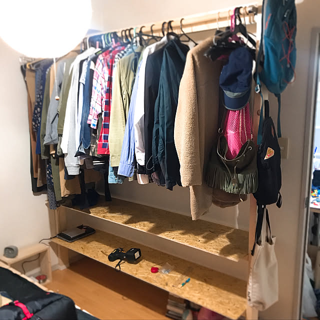 ディアウォール,クローゼット,DIY,ハンドメイド,My Shelf erioの部屋