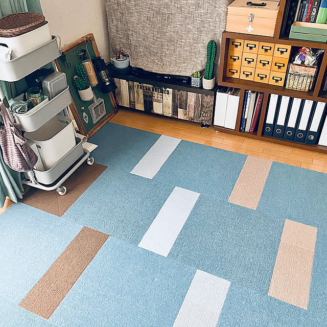 メランジブルー,おくだけ吸着,サンコー,春の模様替え,Overview,コタツ,こたつ amelie1259の部屋