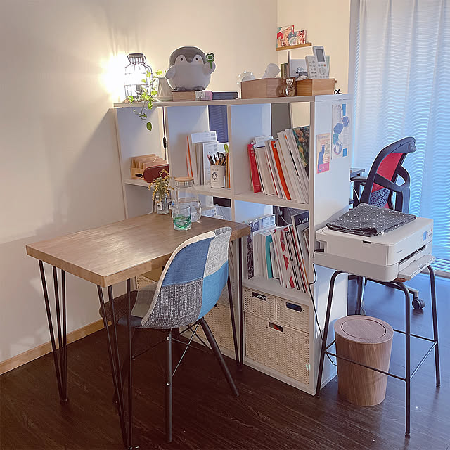 新生活,アートのある暮らし,おうちじかん,アートのある部屋,8畳1K,在宅勤務,８畳一人暮らし,雑貨,一人暮らし,賃貸でも諦めない！,ブラインド,賃貸,作業スペース,カフェ風インテリア,Lounge mmmmmの部屋