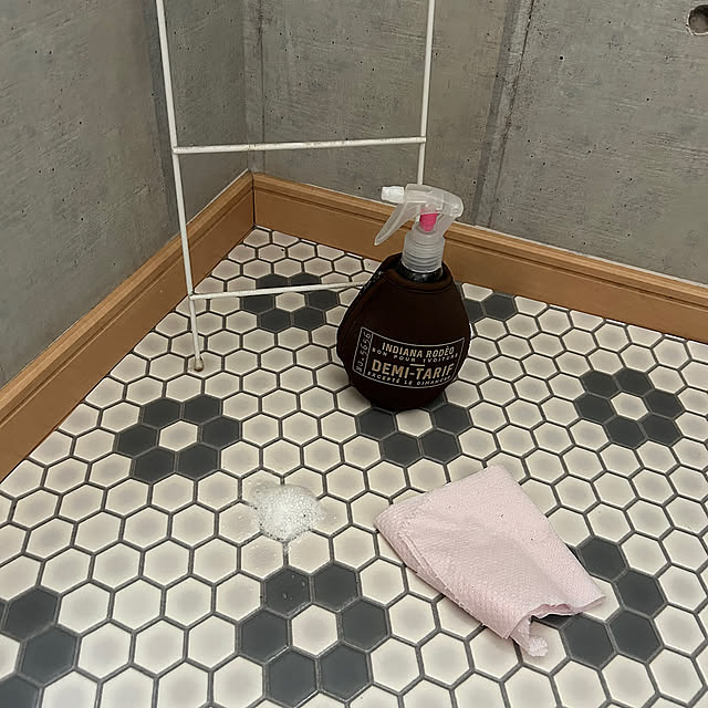Bathroom,気がついたらサッと,壁紙リメイク,ハニカムモザイク,トイレそうじ,まめピカ☆,おうちをキレイに保つ習慣 Fumiの部屋