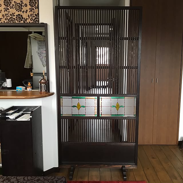 和家具,DIY,アンティーク,Entrance,和風,マンション,衝立,無垢材,障子戸 his_rainの部屋
