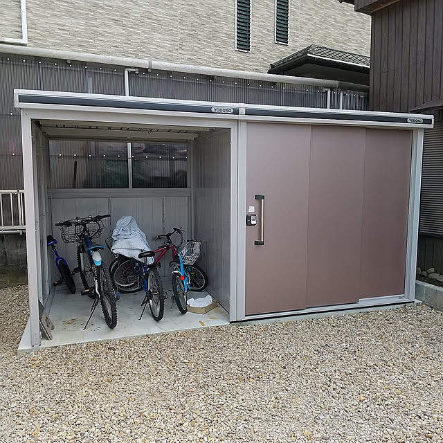 Entrance,駐車場,外構,物置小屋,自転車小屋,サイクルポート,ヨド物置,エルモコンビ you5770の部屋
