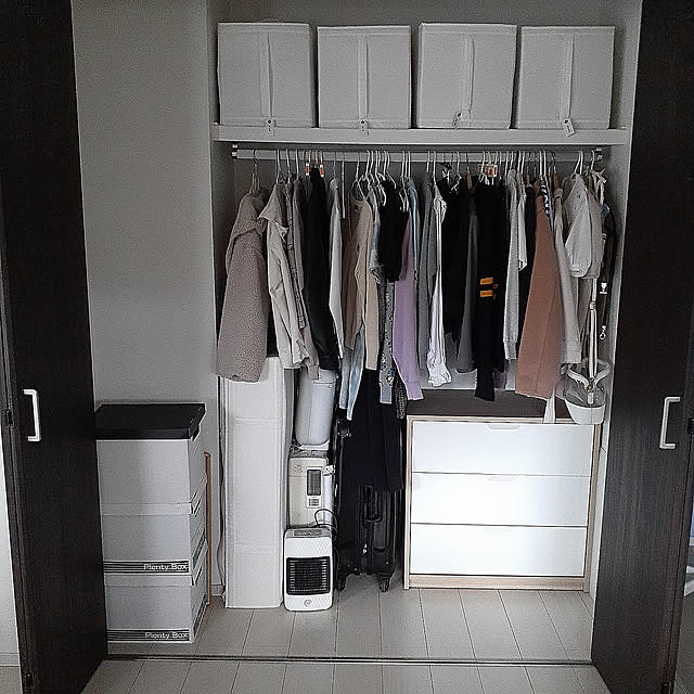 Bedroom,衣類収納,IKEA,ホワイトインテリア goronyan5の部屋