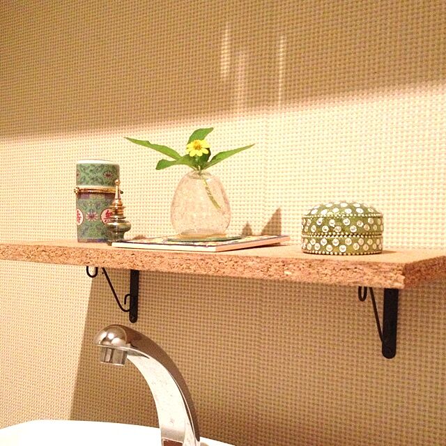Bathroom,100均,DIY,切れ端材 mimuchiの部屋