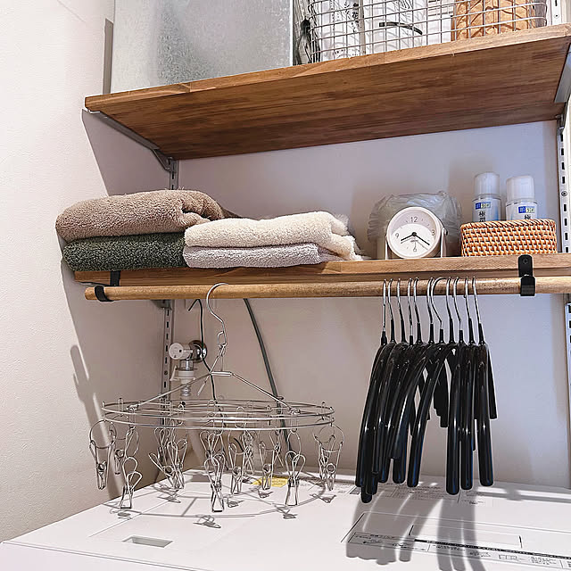 Bathroom,跡がつかないハンガー,滑りにくいハンガー,すべらないハンガー,ステンレスピンチハンガー,ステンレス,ピンチハンガー,ダイソー,100均アイテム,DIY棚,DIY mako2yaの部屋