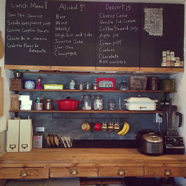 手書き黒板でカフェ気分 チョークアートのインテリア Roomclip Mag 暮らしとインテリアのwebマガジン