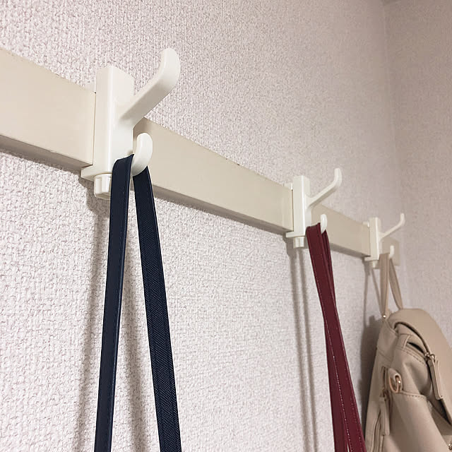 On Walls,一人暮らし,壁掛けフック,バッグ掛け,ダイソー pakuchiiの部屋