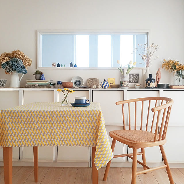 Bedroom,春の模様替え,チューリップ,花瓶,ミモザ,連投すみません,セリアのチューリップ,IKEA 雑貨,フラワーベース ayaの部屋