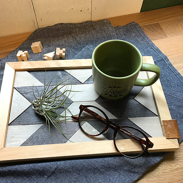 Bedroom,カフェトレイ,オルテガ柄,男前,海外インテリア,Boho Style,ガサツDIY,DIY,RC大分支部,ハンドメイド,イベント販売,ワンデイショップ Hachico.の部屋