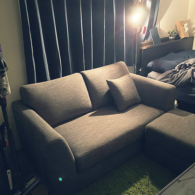 グレーのソファ,RoomClipアンケート,ソファ,ニトリ,賃貸,メンズ部屋,男一人暮らし,Lounge yyyの部屋