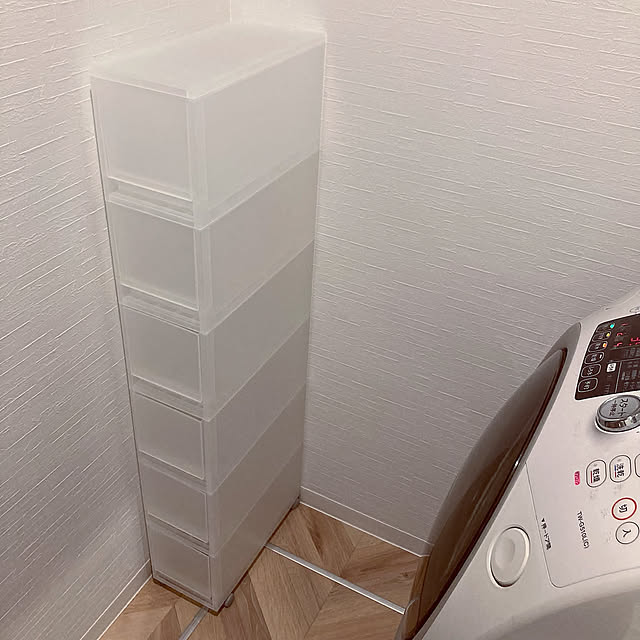 ストッカー,透明ケース,透明,無印大好き,ポリプロピレンストッカー,無印良品,Bathroom,狭小洗面所,洗面所収納,脱衣所収納,狭小住宅 mouseの部屋