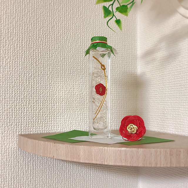 My Shelf,手作りハーバリウム,平梅結び,フォロー大歓迎\( ˆoˆ )/,冬が来たね〜,いいね！押し逃げばかりでごめんなさい。,いいね＆コメント嬉しいです❤️,ナチュラル,水引細工,お正月用 kojiro120513の部屋