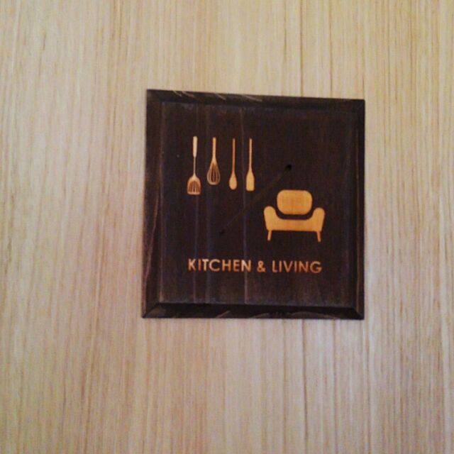 Kitchen,ミンネで購入,ドア周り,部屋の片隅,サインプレート Yuhoの部屋