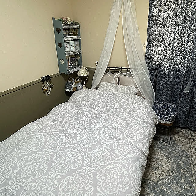 Bedroom,ニトリ,冬支度,ふわふわ布団カバー momocchiの部屋