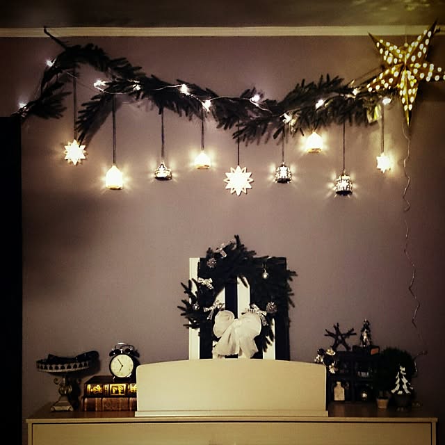 On Walls,もみのガーランド,クリスマス 飾り付け,クリスマス,IKEA,クリスマス IKEA,クリスマスディスプレイ MIARAの部屋