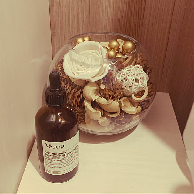シンプル,ポプリ,イソップポストプードロップス,イソップ aesop,ニトリ,Bathroom marumochiの部屋
