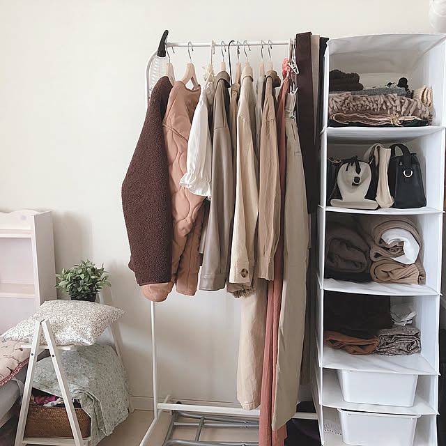 新生活おすすめアイテム,IKEA洋服収納♡,長女の部屋,収納,いつもいいねやコメント感謝です♩,ナチュラルな色合い,すっきり暮らしたい,Bedroom nekomiの部屋