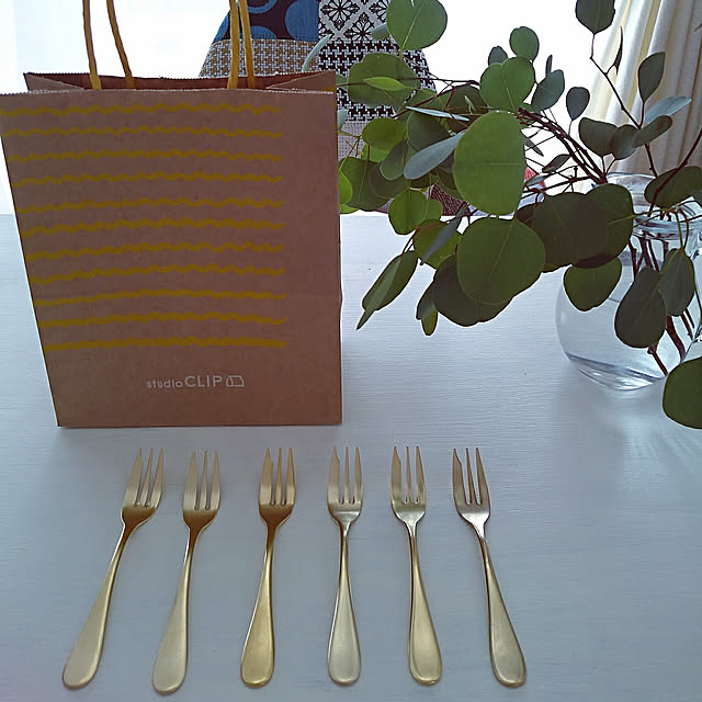 Kitchen,見て下さってありがとう(*^-^*),スタジオクリップ,ゴールド,カトラリー,フォーク,シンプル,ヒメフォーク kerottoの部屋